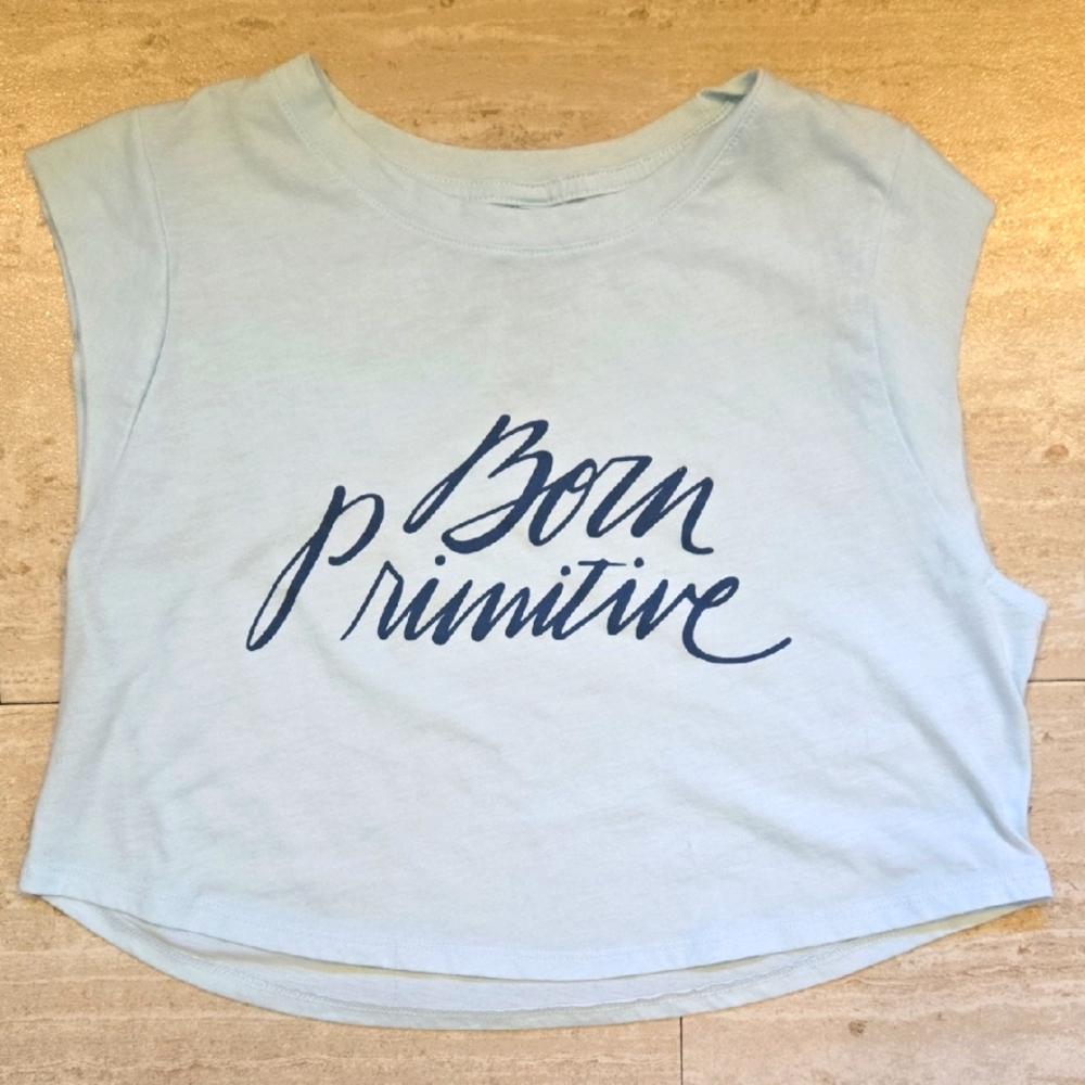 Born Primitive Light Blue Cap Sleeve Top